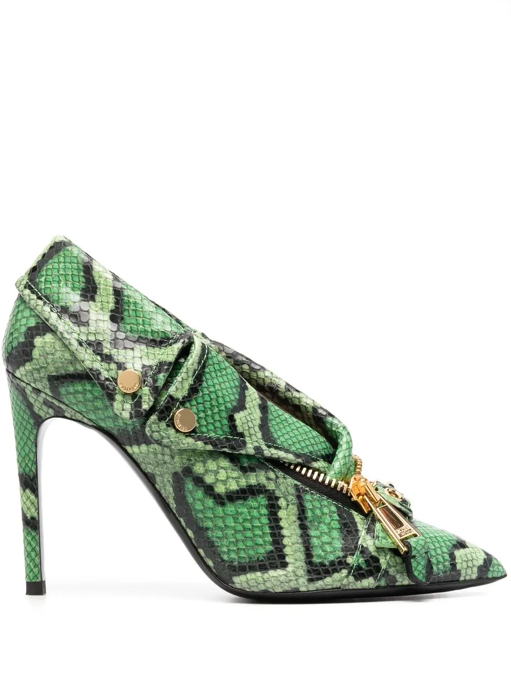 

Moschino zapatillas tipo chamarra biker - Verde