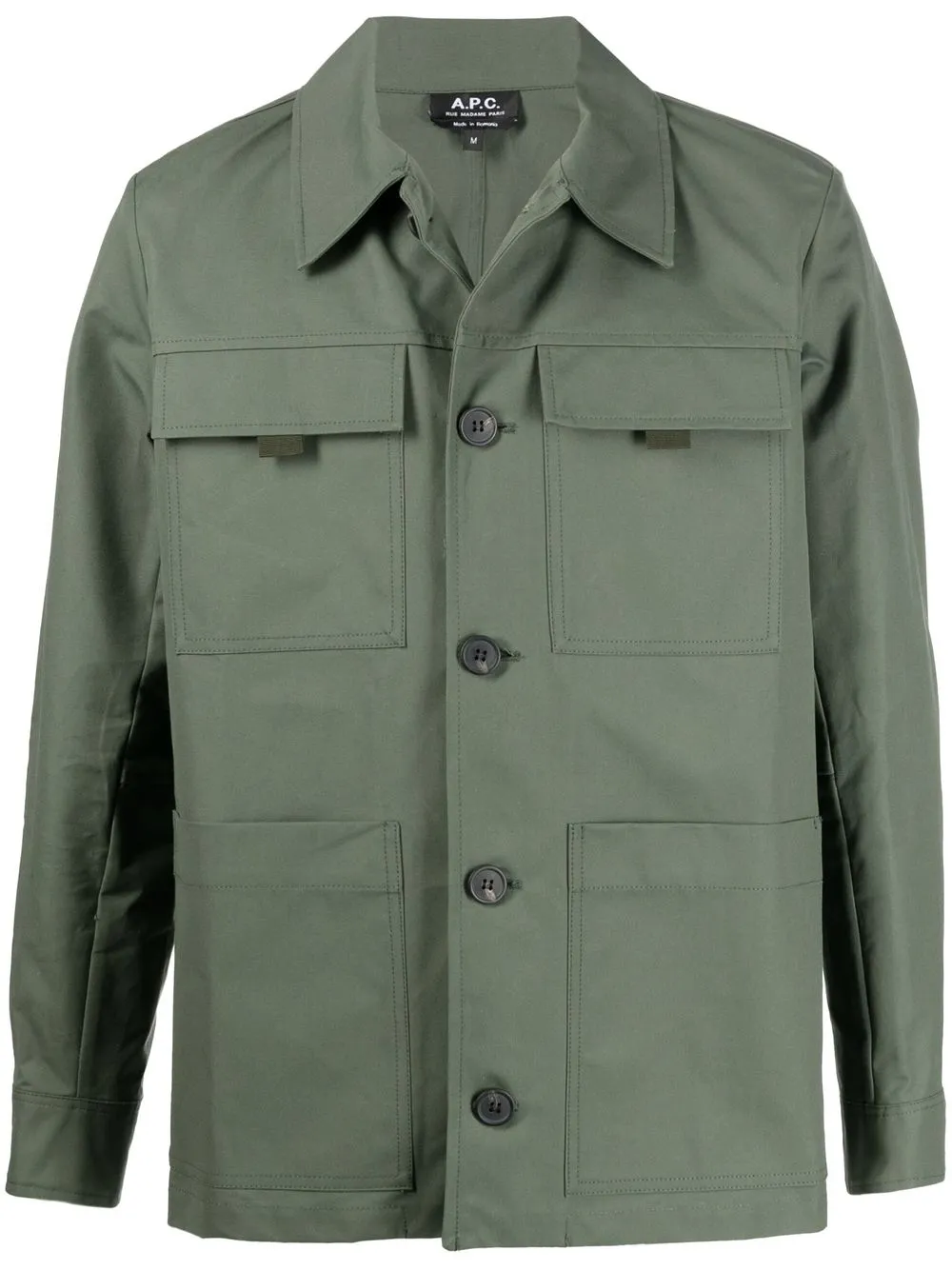 

A.P.C. sobrecamisa con botones - Verde