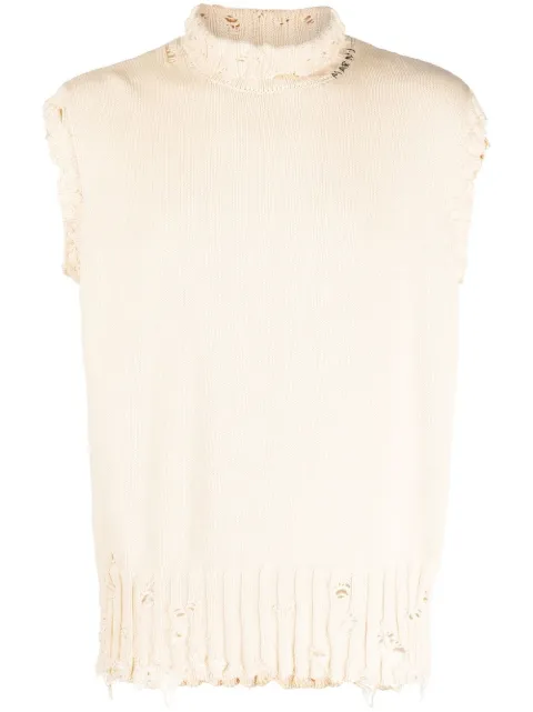 Marni distressed sleeveless vest
