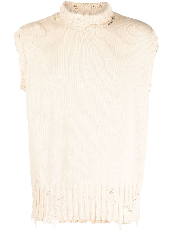 Marni Distressed Sleeveless Vest - Farfetch