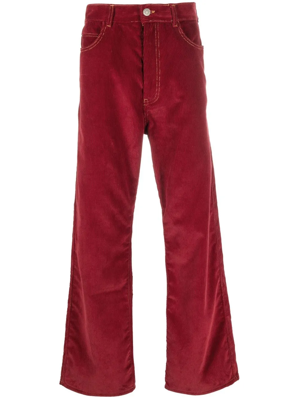 

Marni pantalones de pana rectos - Rojo