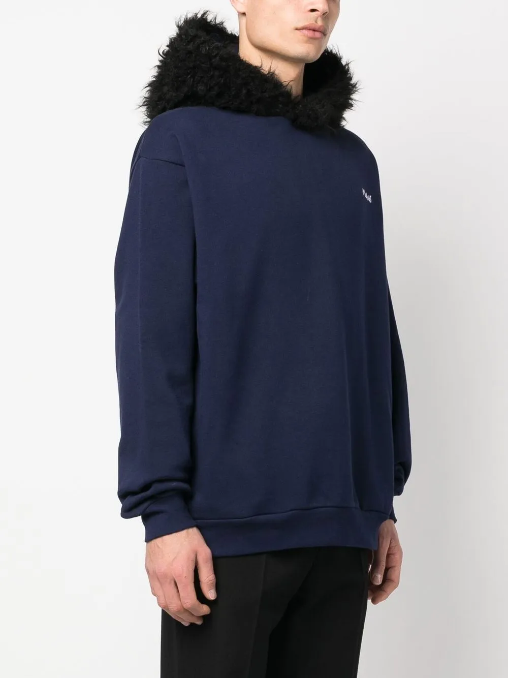  Marni Hoodie Mit Logo Stickerei   Blau 