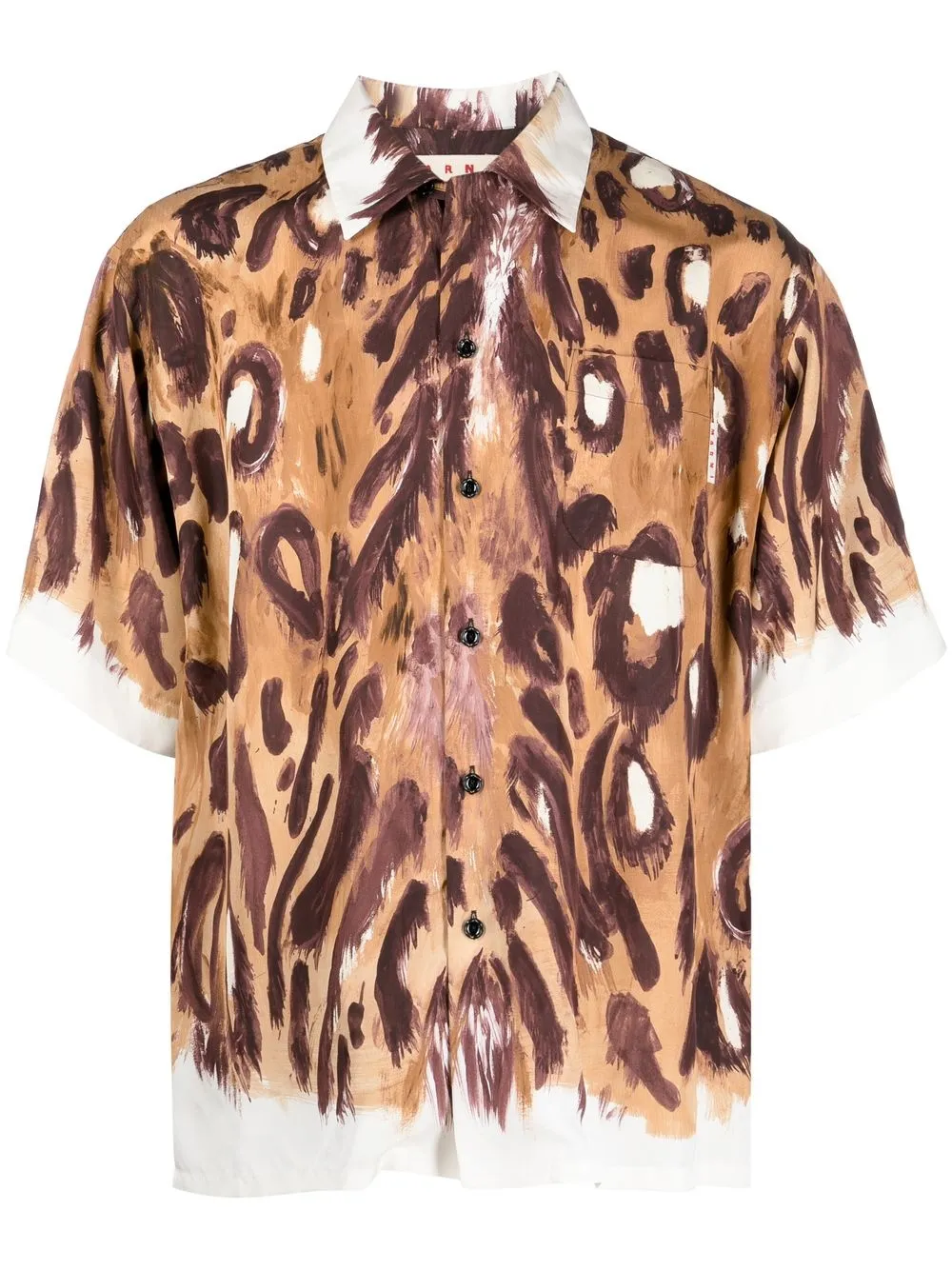 

Marni animal-print short-sleeve shirt - Brown