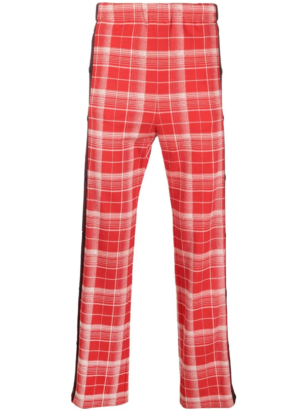 

Marni plaid-check print trousers - Red