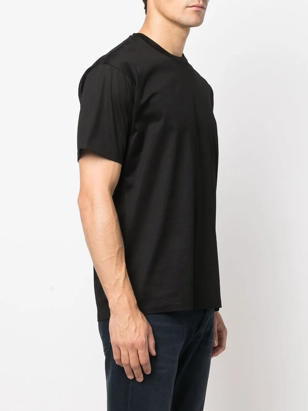  Low Brand T Shirt Mit Rundhalsausschnitt   Schwarz 