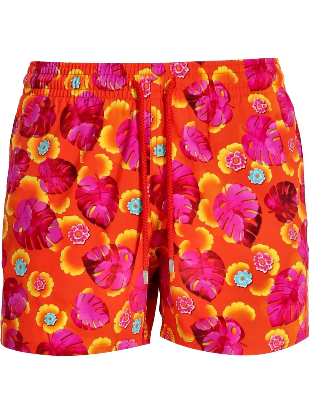 

Vilebrequin shorts de playa con estampado floral - Rojo