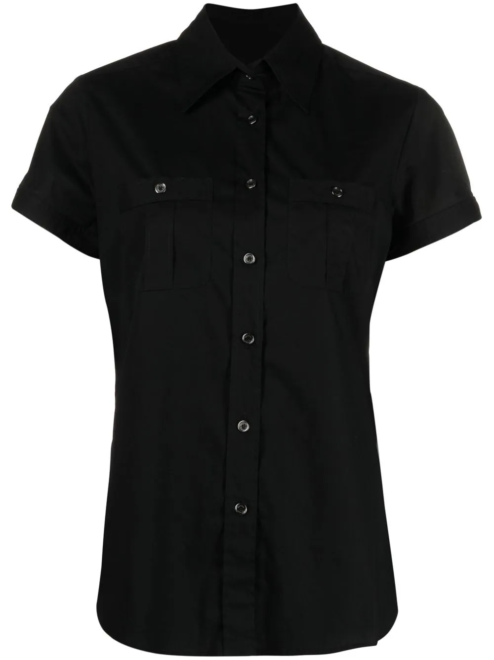 

Burberry Pre-Owned camisa manga corta con botones - Negro