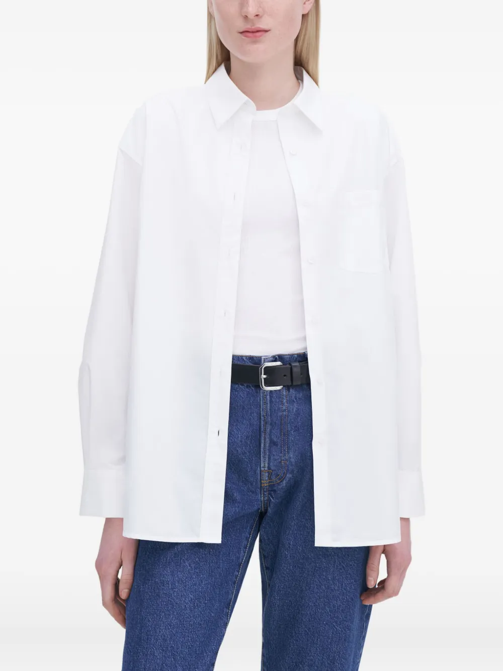 Filippa K Tuxedo Shirt In White