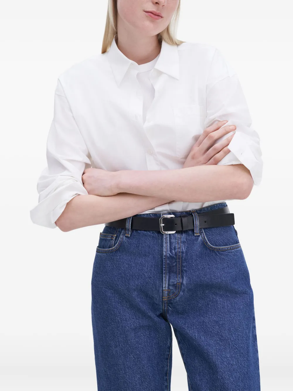 Filippa K Tuxedo Shirt In White