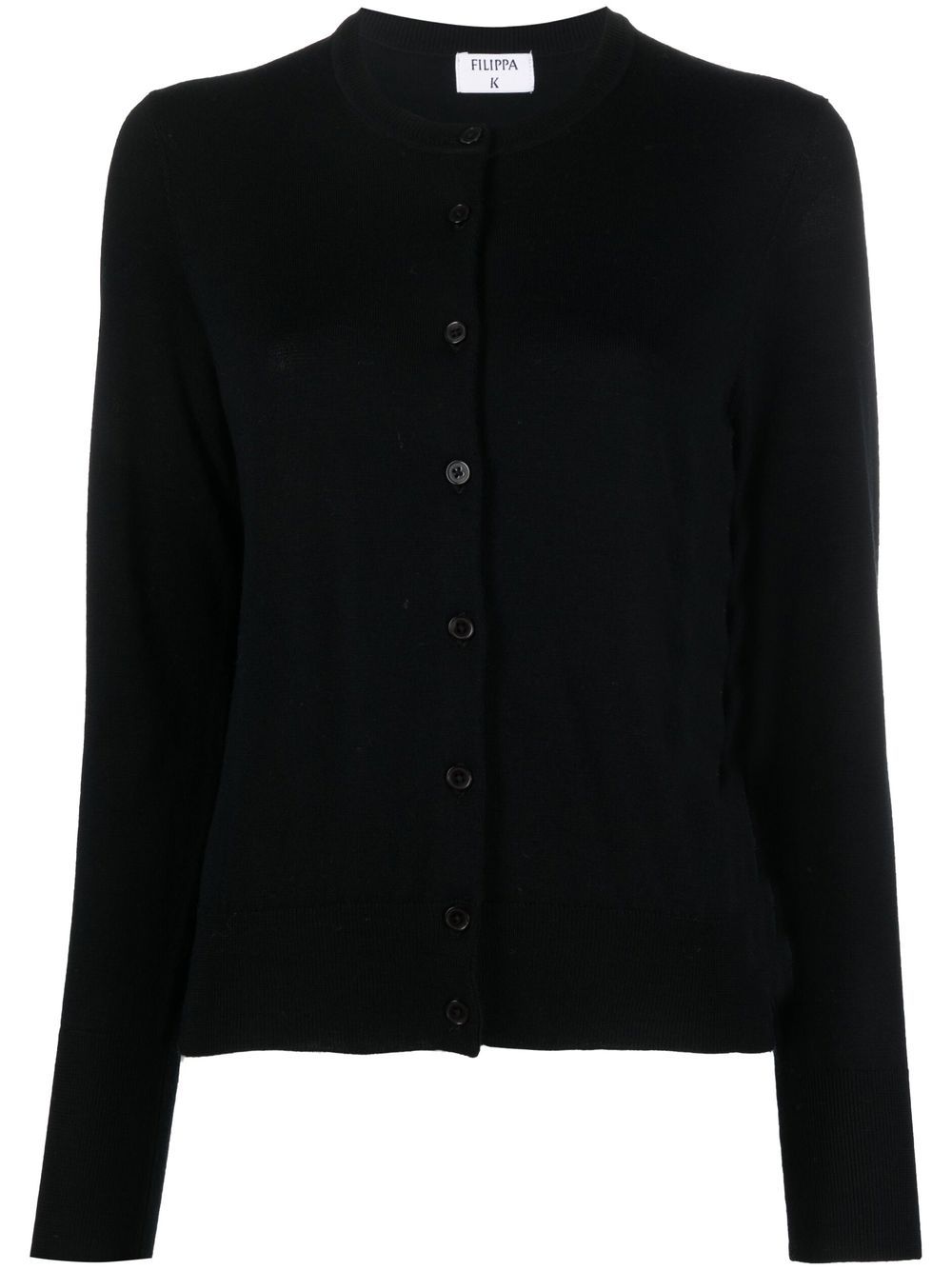 filippa k merino long-sleeve cardigan - black