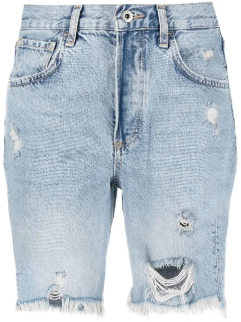 LIU JO high-waisted ripped denim shorts