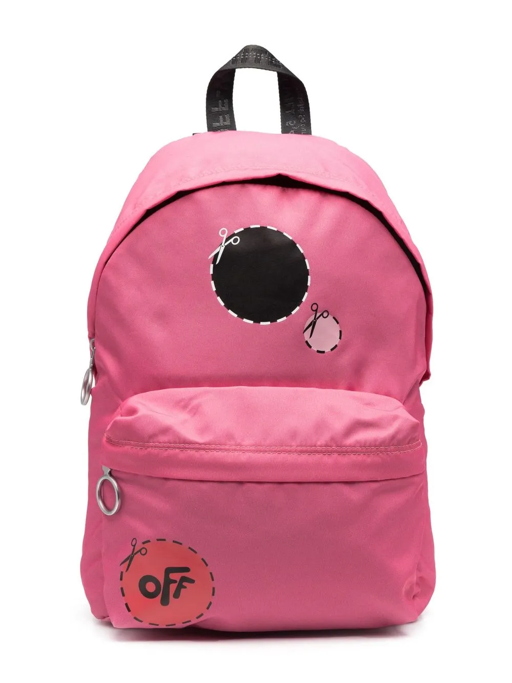 white Kids' Logo-print Zip-up Backpack 