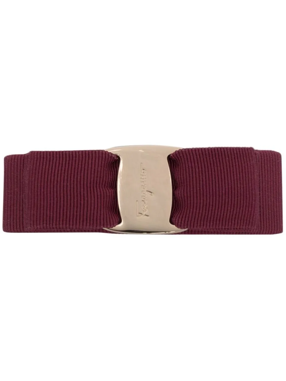 

Salvatore Ferragamo broche para el cabello con logo grabado - Rojo