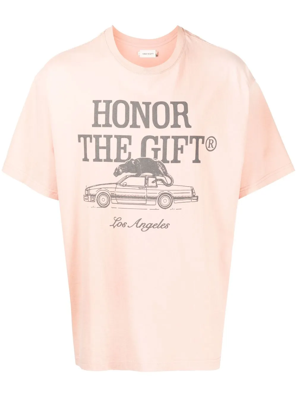 Honor The Gift playera con estampado gráfico - Rosado