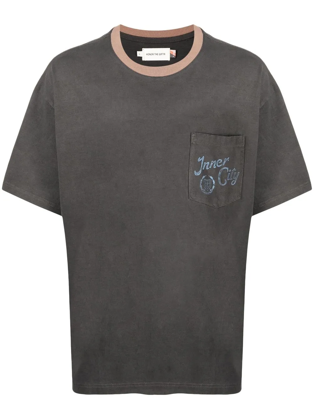 

Honor The Gift Neighbourhood pocket T-shirt - Grey