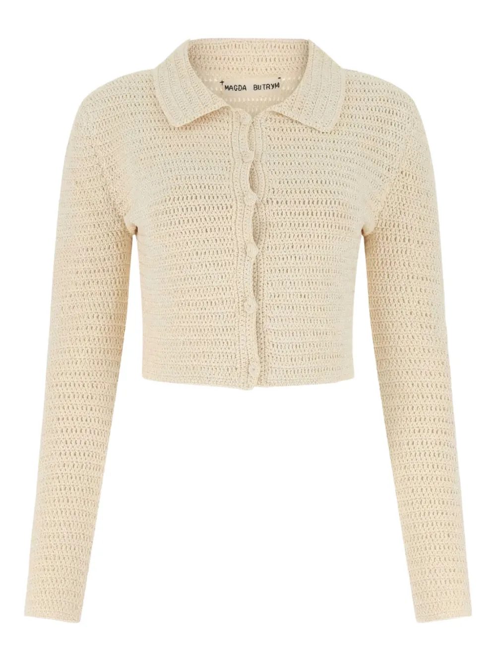 Magda Butrym Crochet Shirt In Brown