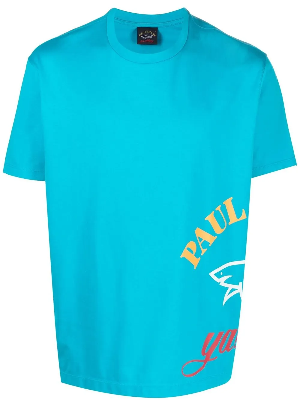 

Paul & Shark logo-print detail T-shirt - Blue