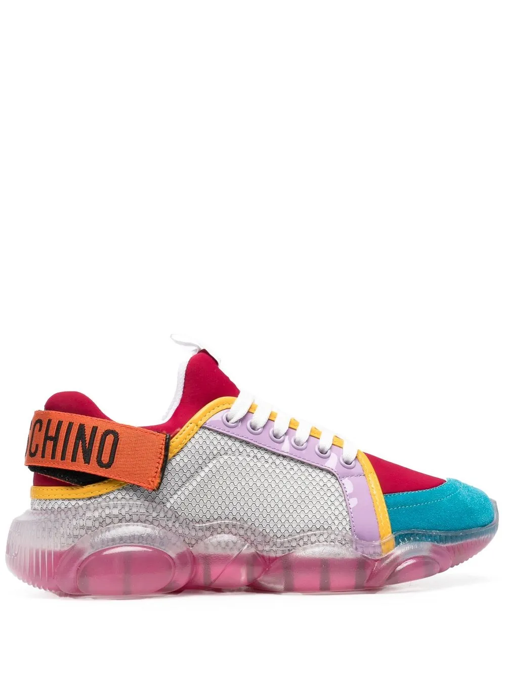 

Moschino logo-strap sneaker - Purple