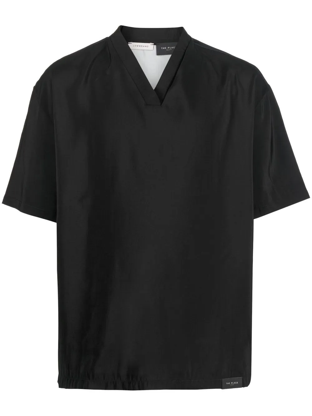 

Low Brand playera con cuello en V - Negro