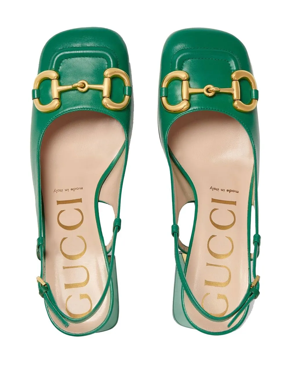 Gucci Horsebit midheel Slingback Pumps Farfetch