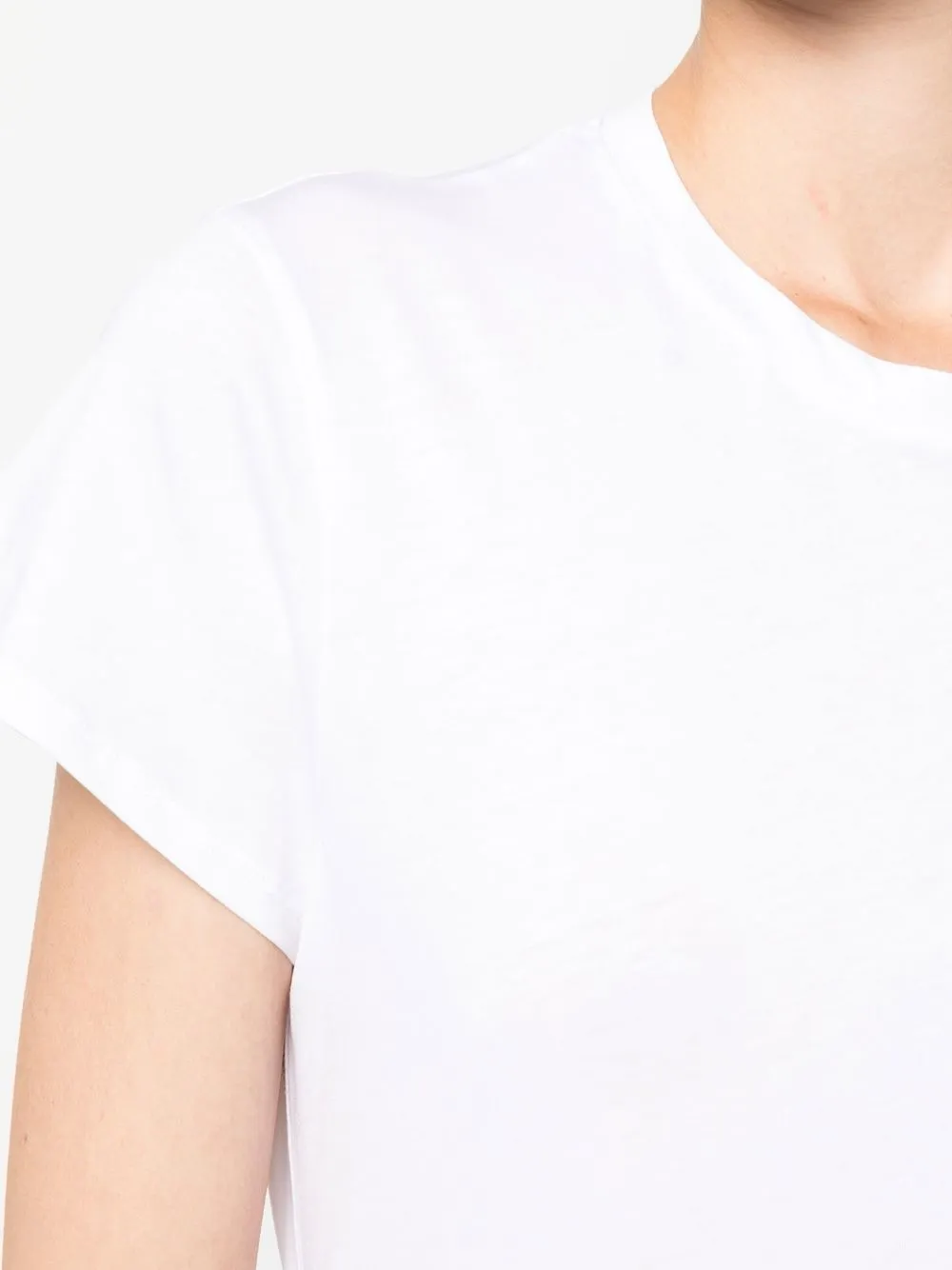 Shop Filippa K Round-neck Short-sleeve T-shirt In White