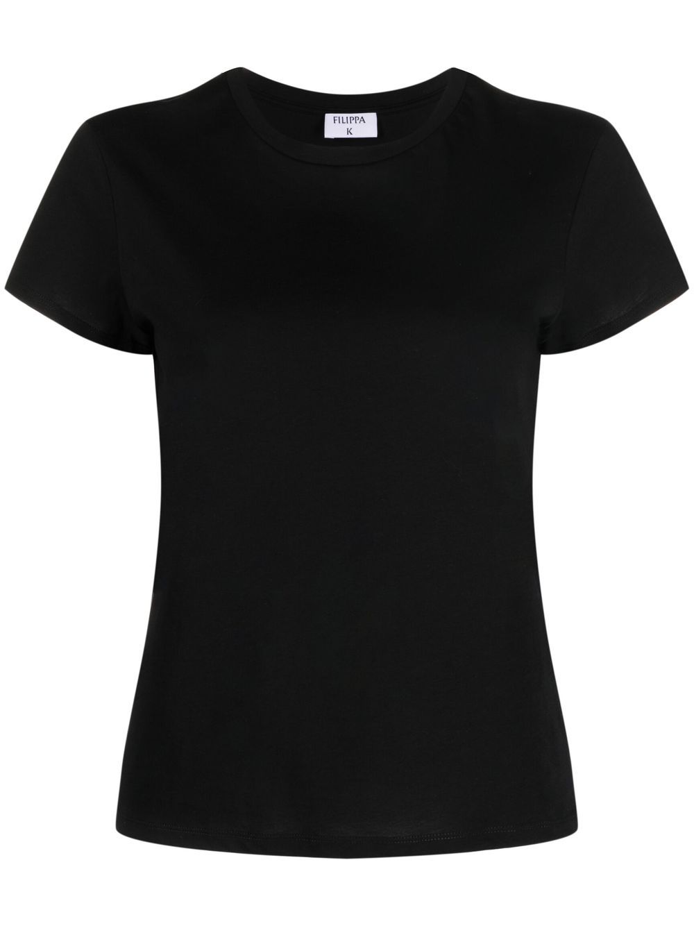 Shop Filippa K Round-neck Short-sleeve T-shirt In Black