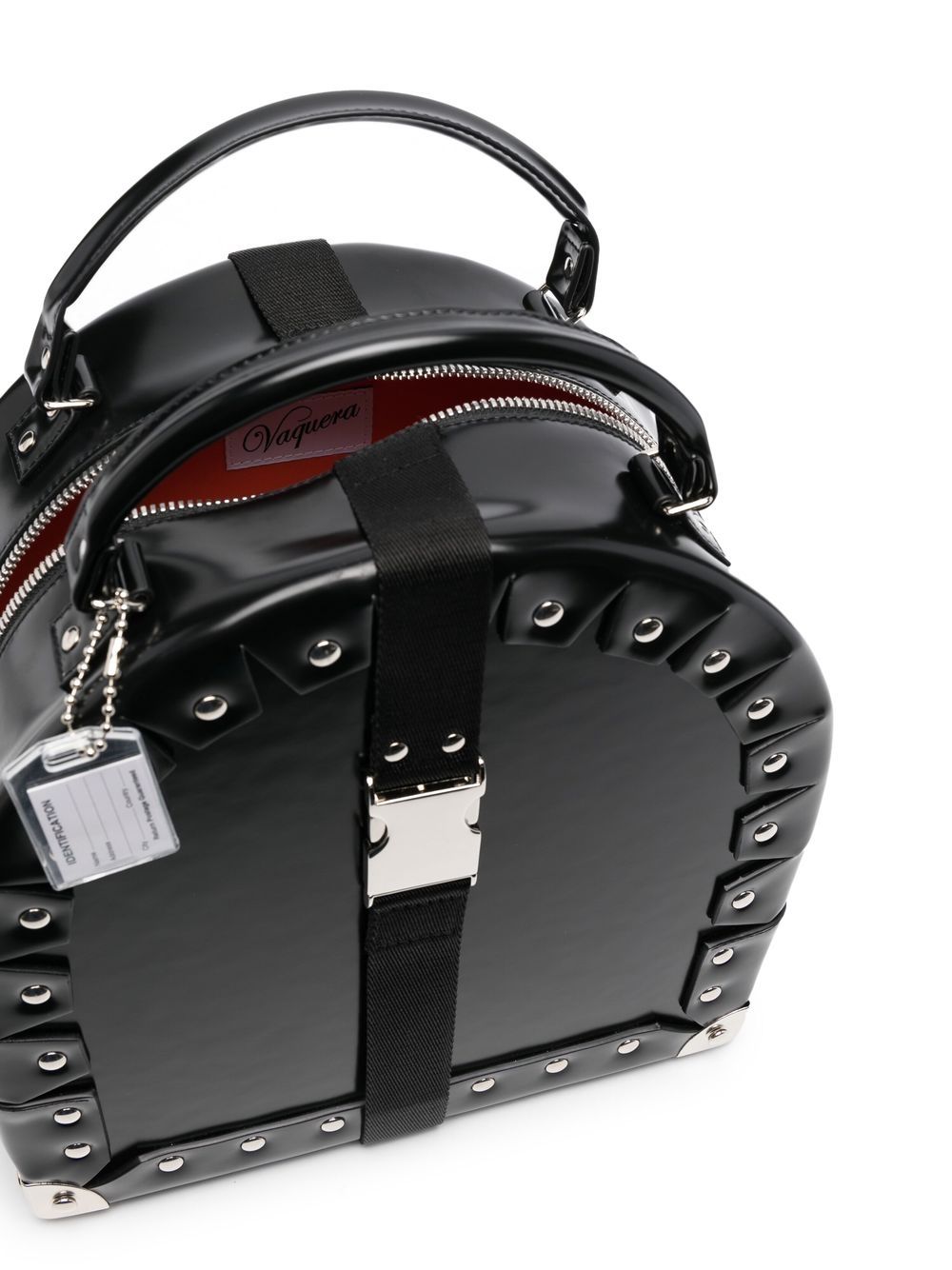 Shop Vaquera Stud-embellished Detail Tote Bag In Black
