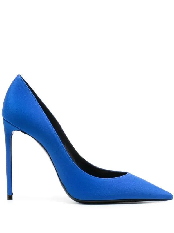 Saint Laurent Zoe Pointed Pumps Blue FARFETCH AU