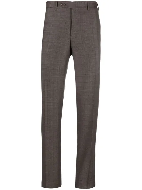 Pantalon droit à taille mi-haute - Canali - Modalova