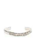 Thoraval engraved sterling silver bangle