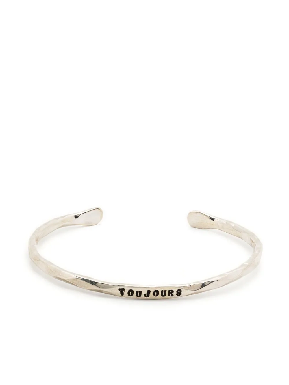 

Thoraval slogan engraved cuff bracelet - Silver