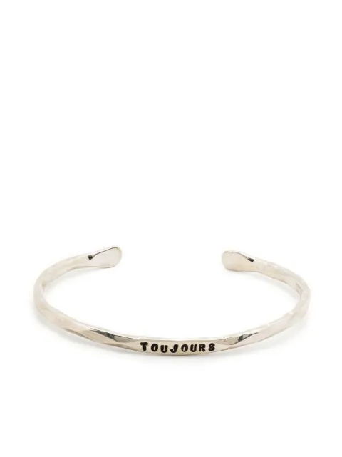 Thoraval pulsera con eslogan grabado