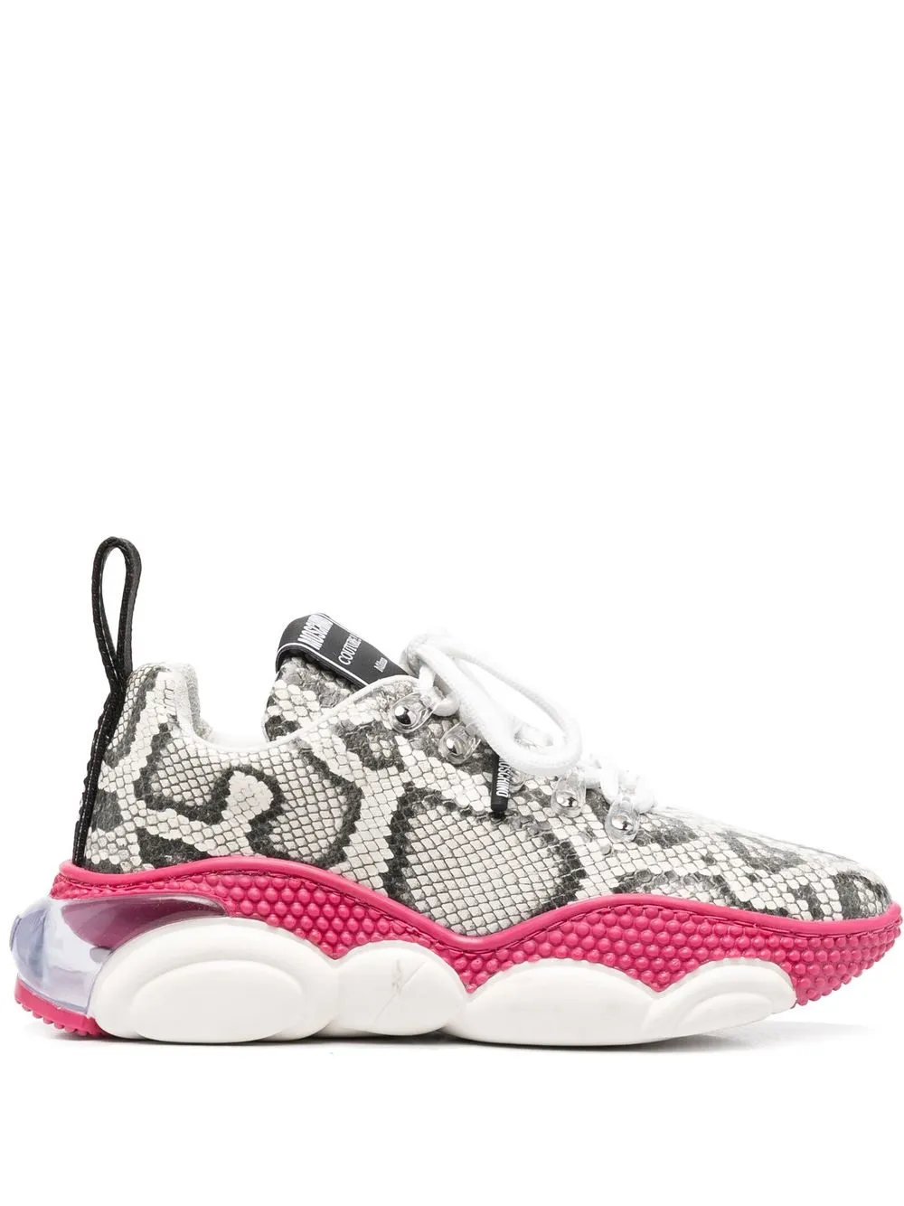 

Moschino snake-print sneakers - Grey