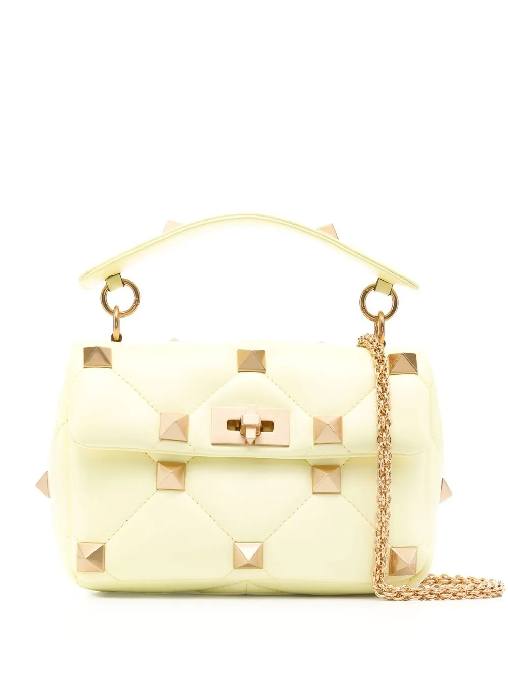 

Valentino Garavani bolsa de hombro Roman Stud mediana - Amarillo