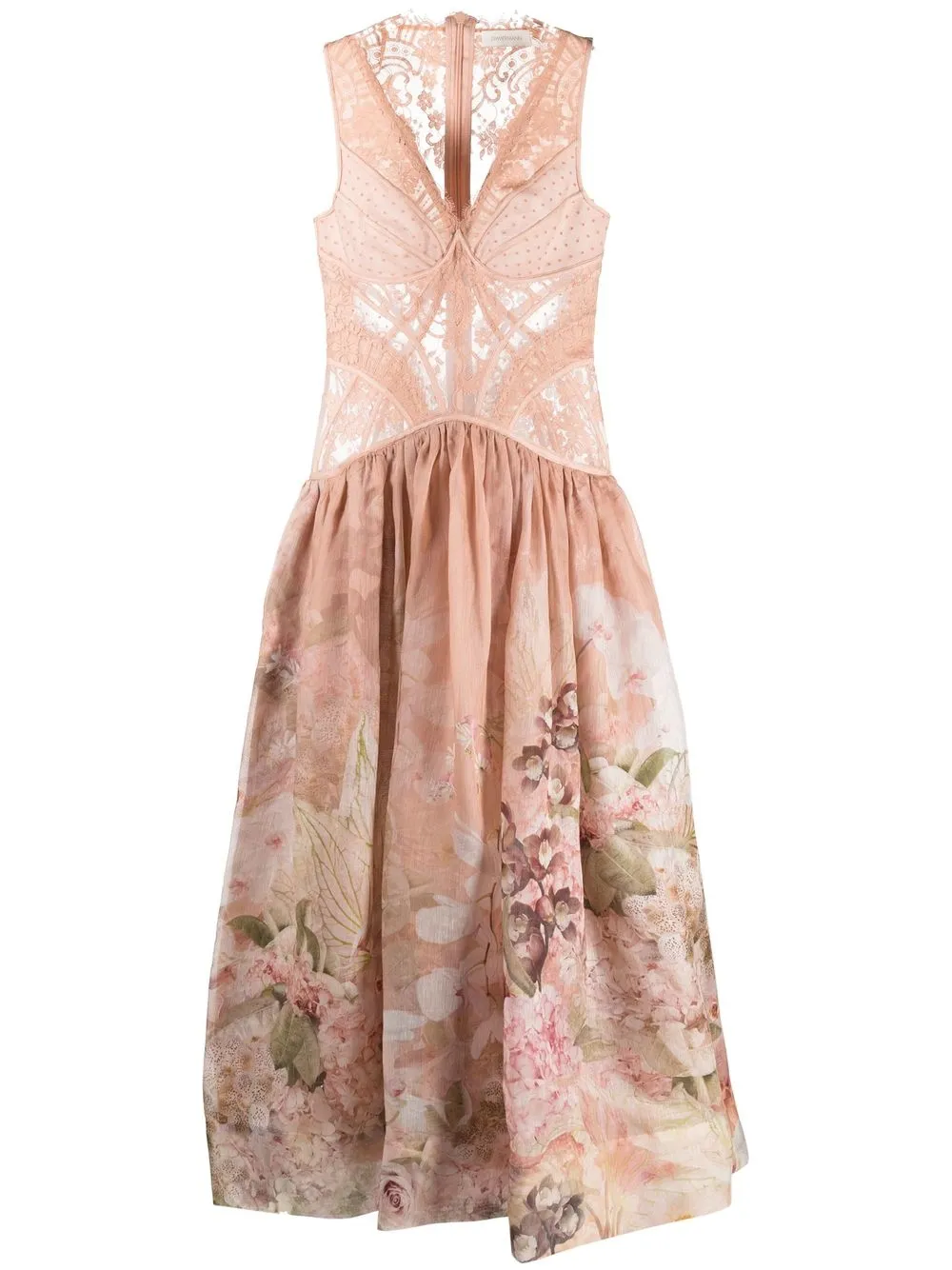 puff lace sleeve dress Endless Rose main image 1
