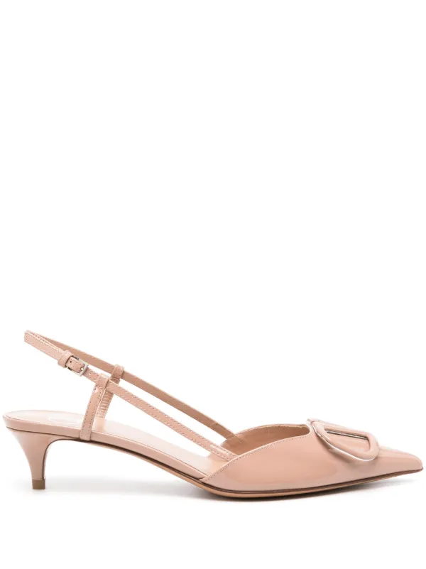 Valentino Garavani Vlogo Signature Slingback Pumps in Pink