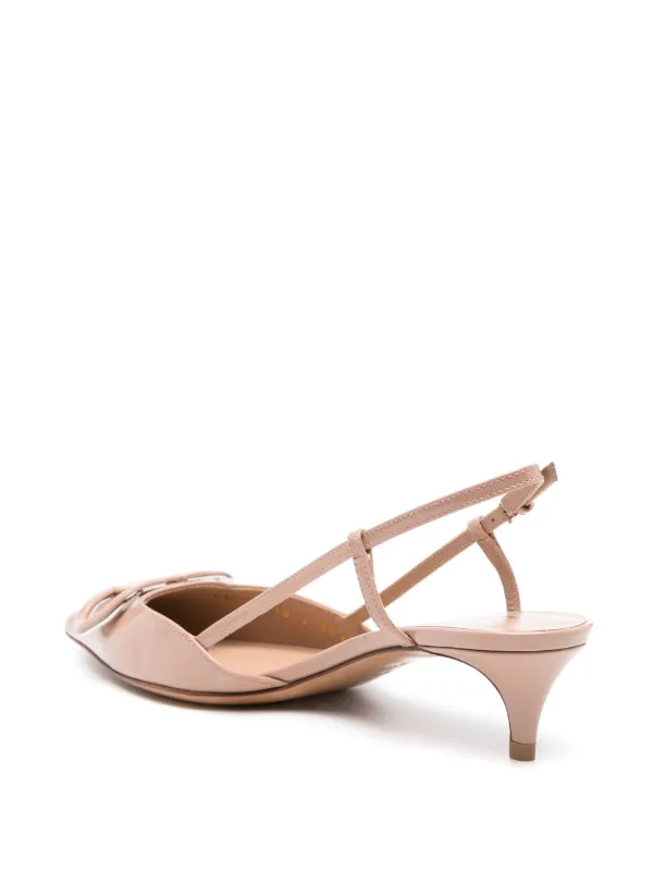 Valentino Garavani 40mm VLogo Signature Slingback Pumps Pink