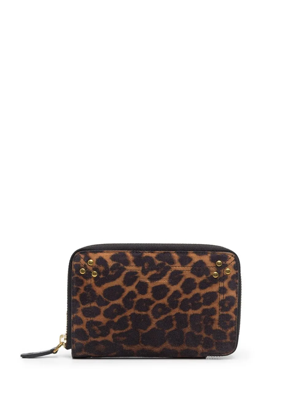 

Jérôme Dreyfuss Julien leopard-print wallet - Brown