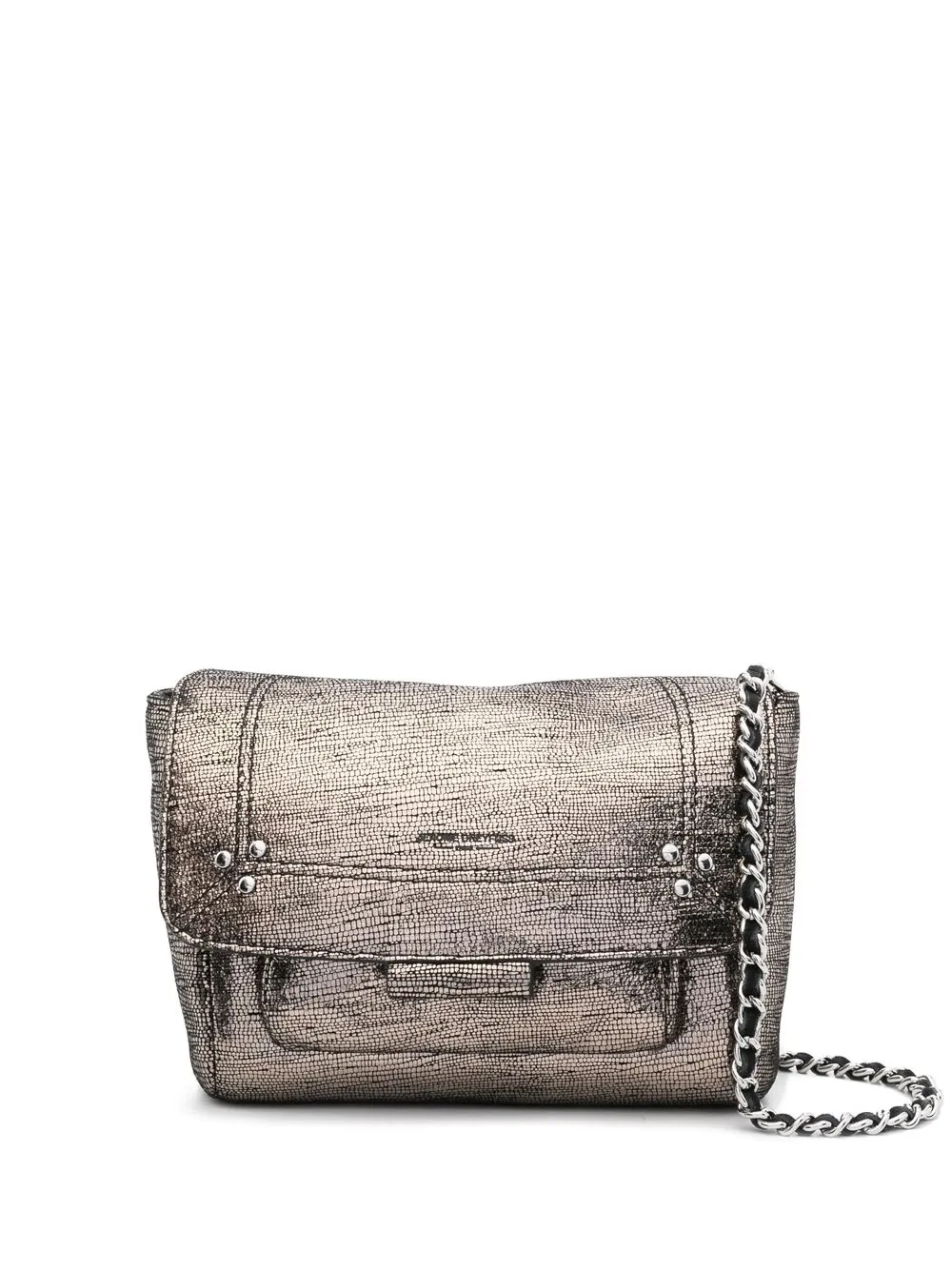 

Jérôme Dreyfuss Lulu metallic leather crossbody bag - Gold