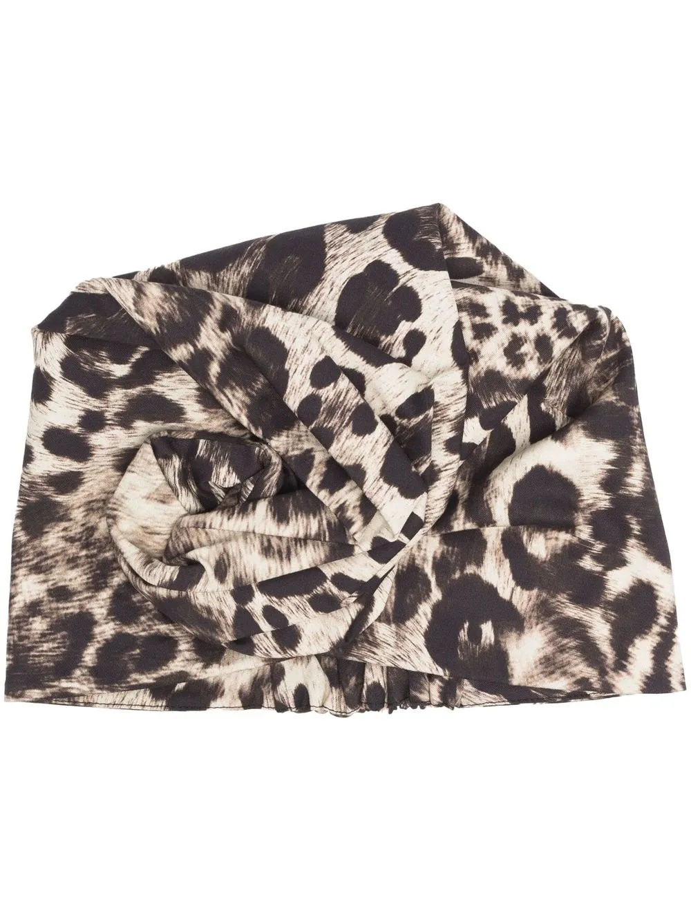 

Antonio Marras gorro con estampado de leopardo - Marrón