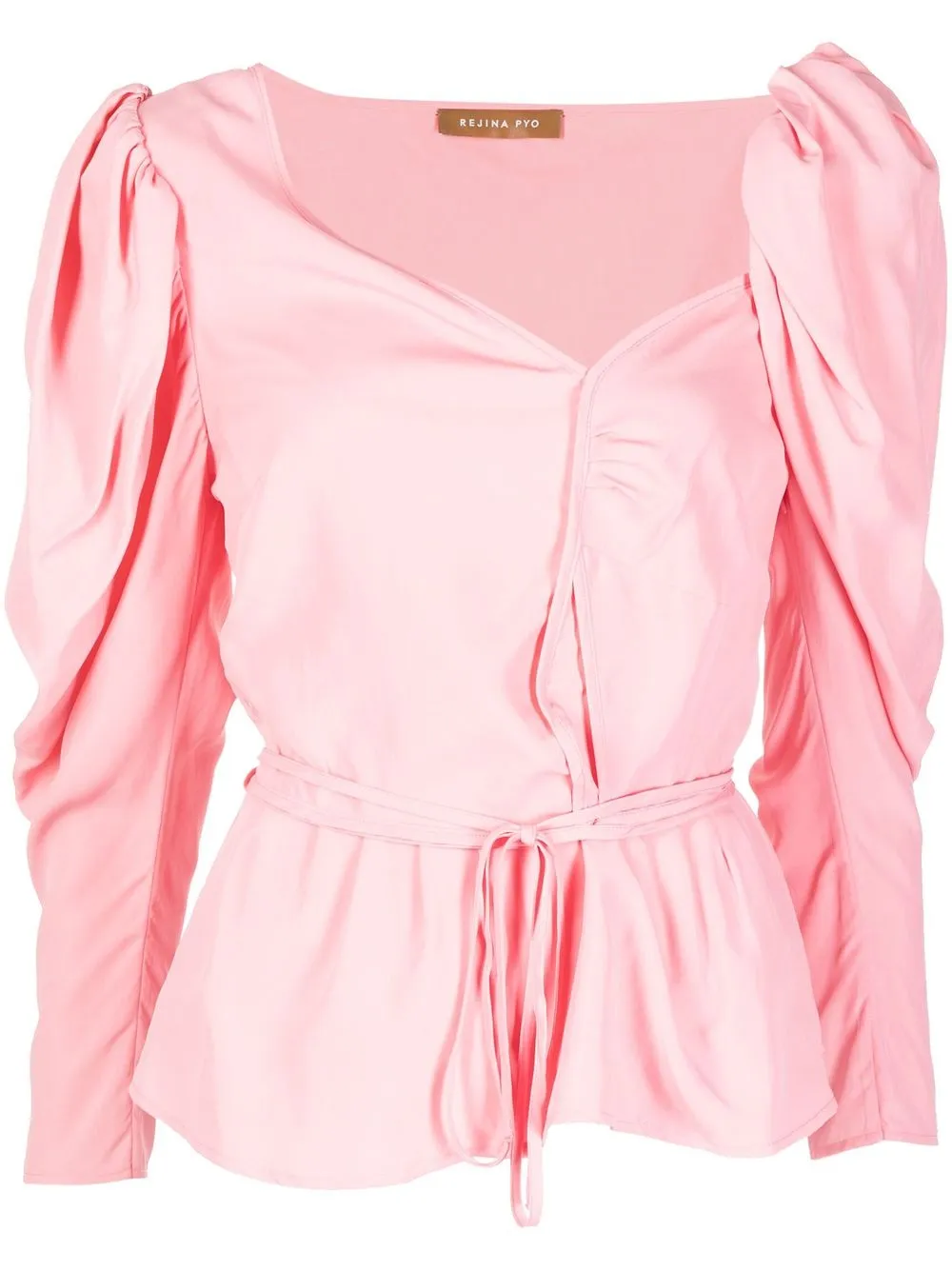 

Rejina Pyo puff-sleeve tie-fastening blouse - Pink