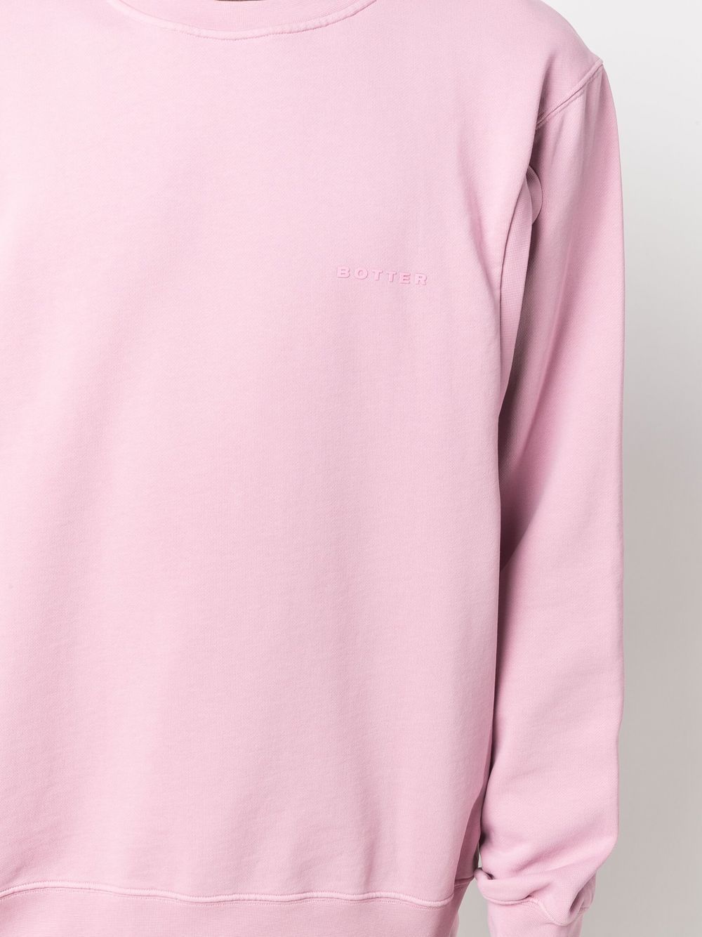 Shop Botter Cut-out Organic Cotton Sweatshirt In Pink