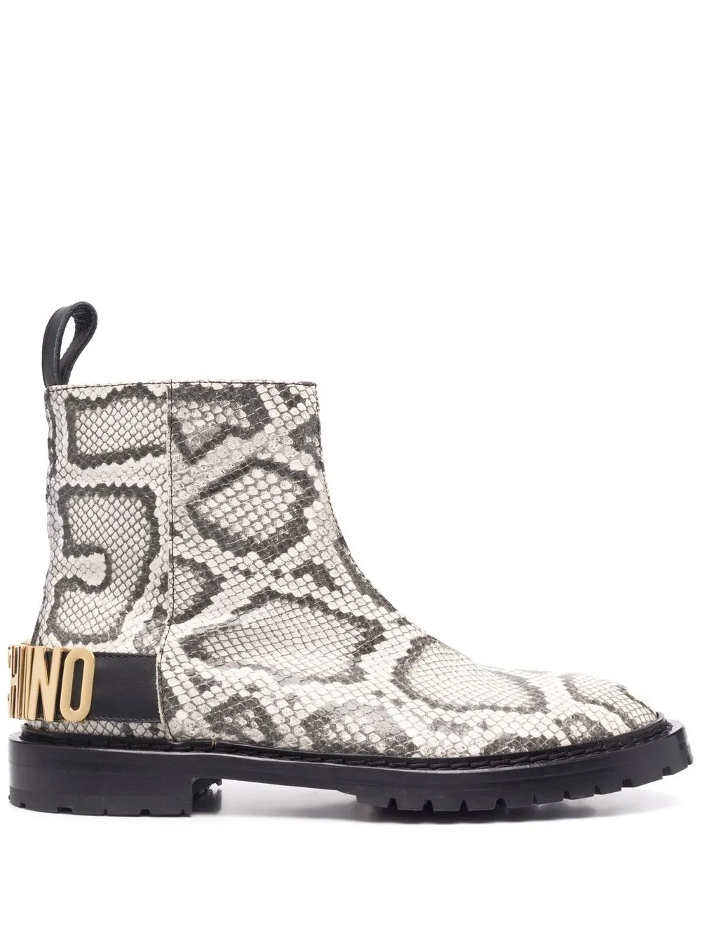 

Moschino botines con letras del logo - Gris