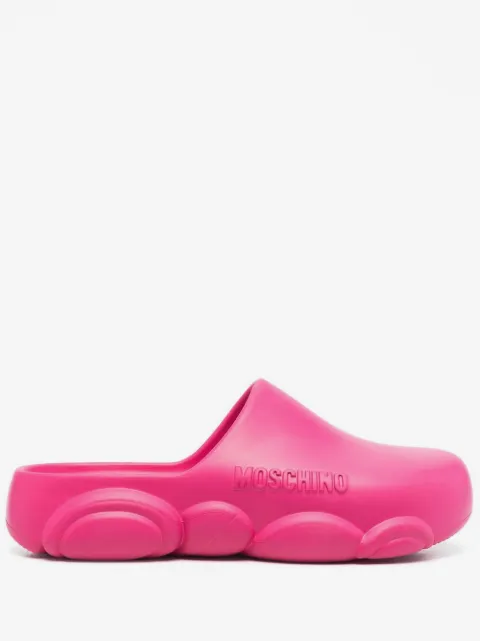 Moschino 莫斯奇诺 logo压纹穆勒鞋