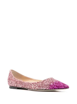 jimmy choo pink flats