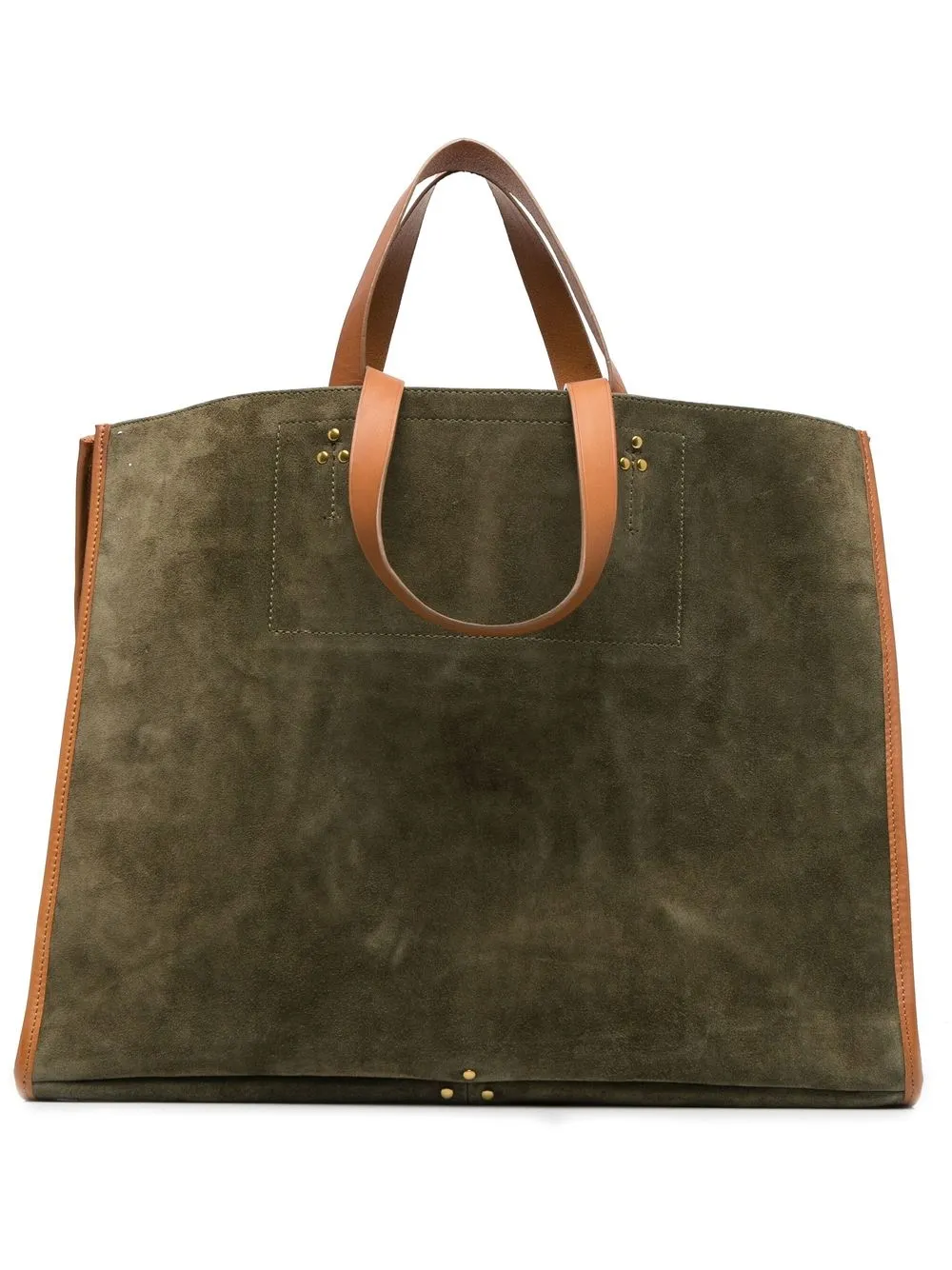 

Jérôme Dreyfuss Leon suede tote bag - Green