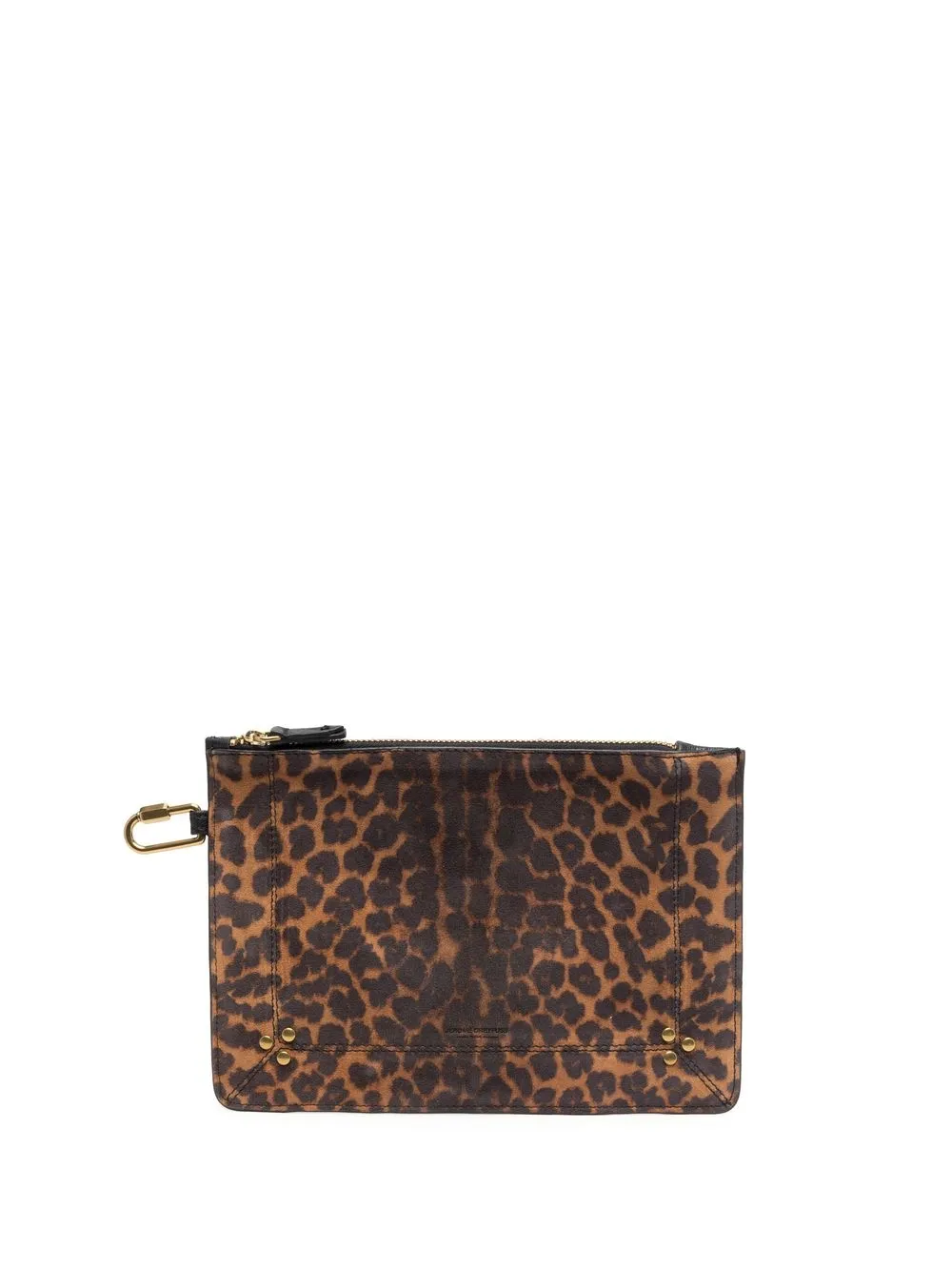 

Jérôme Dreyfuss cartera Popoche con estampado de leopardo - Marrón