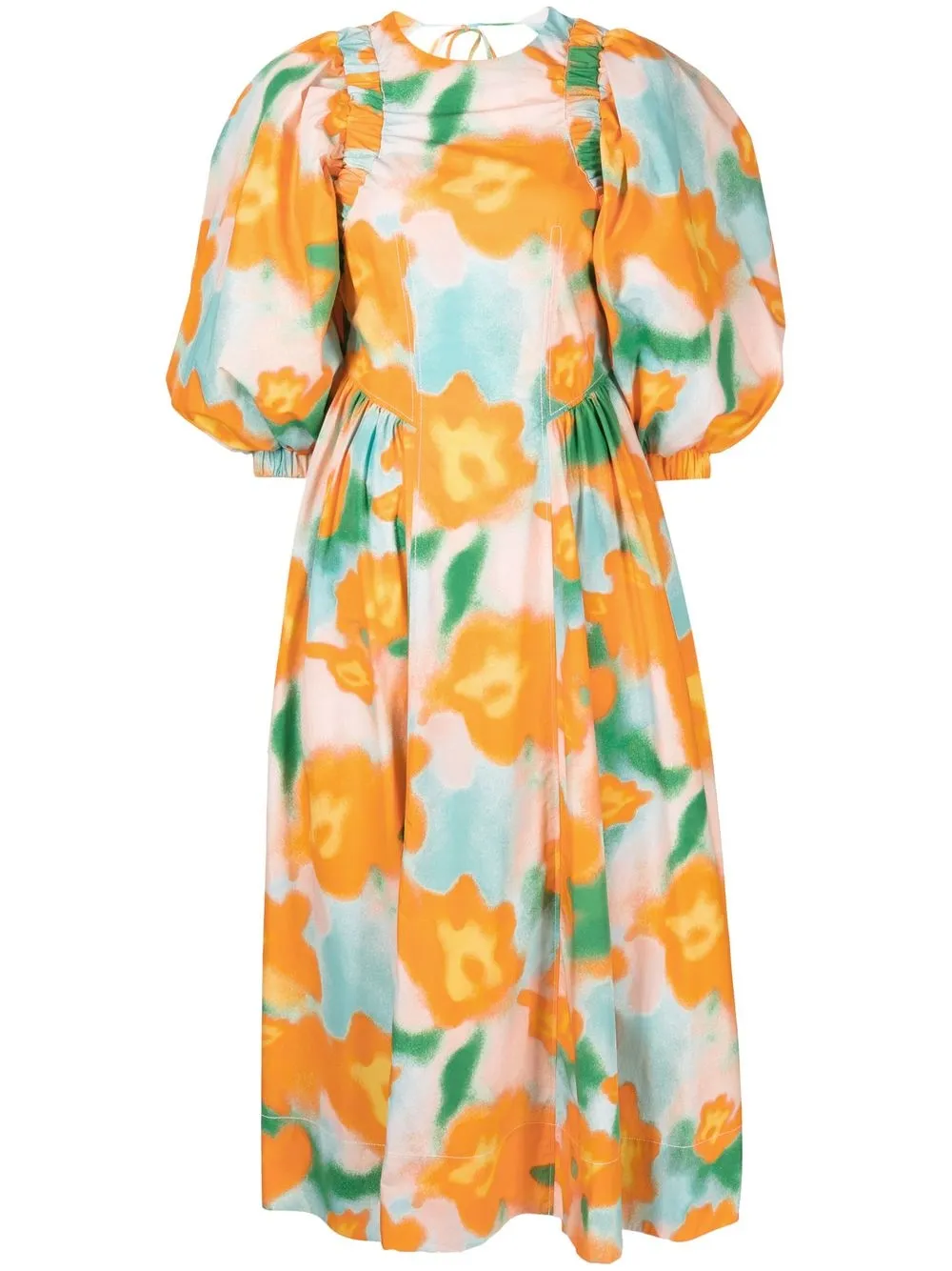 

Rejina Pyo vestido Etta con estampado floral - Naranja