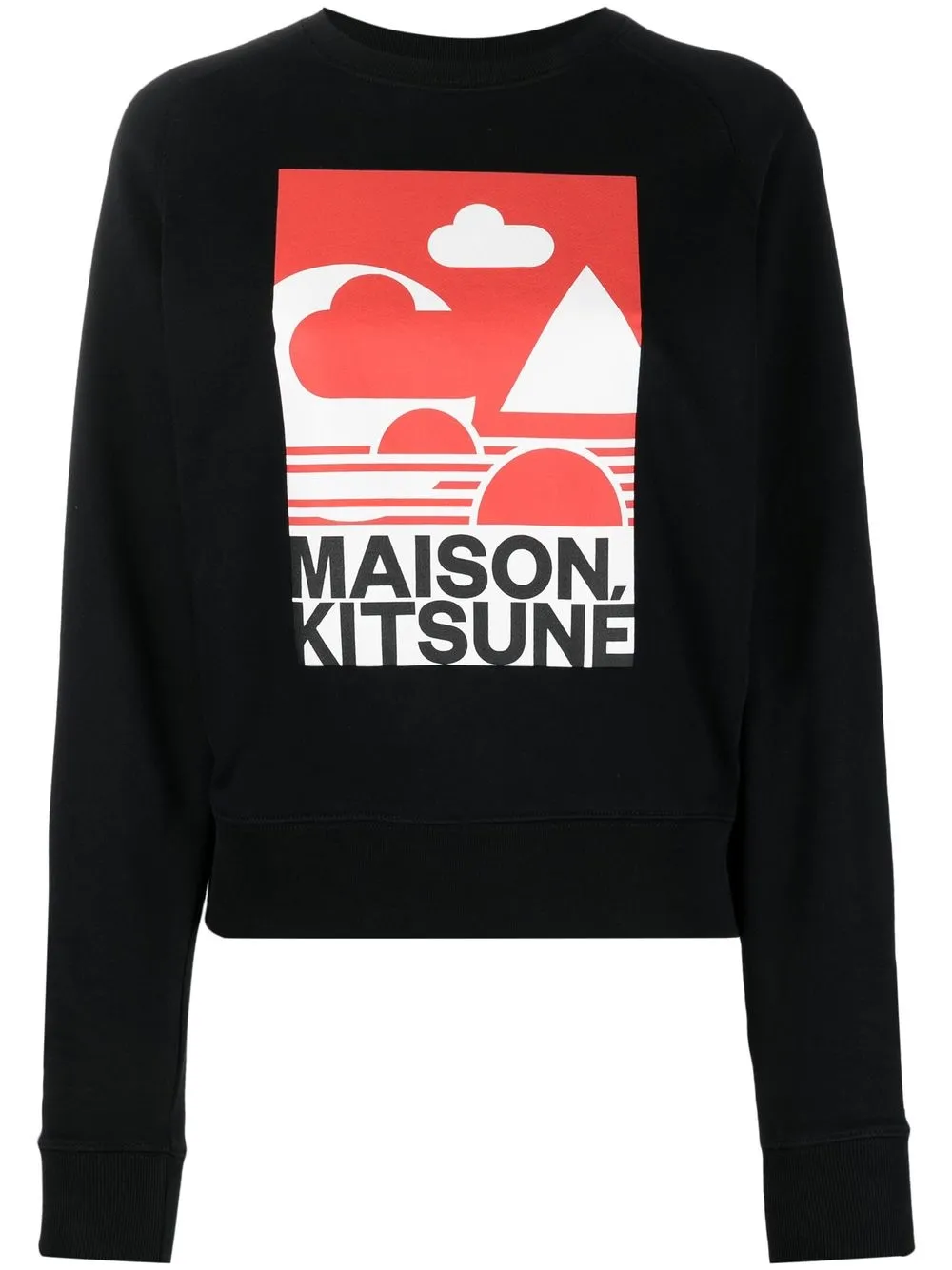 

Maison Kitsuné sudadera Anthony Burrill Red Edition - Negro