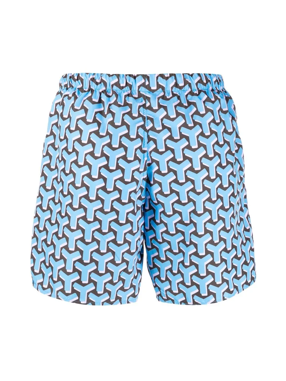 yes i am Zwembroek met print Blauw